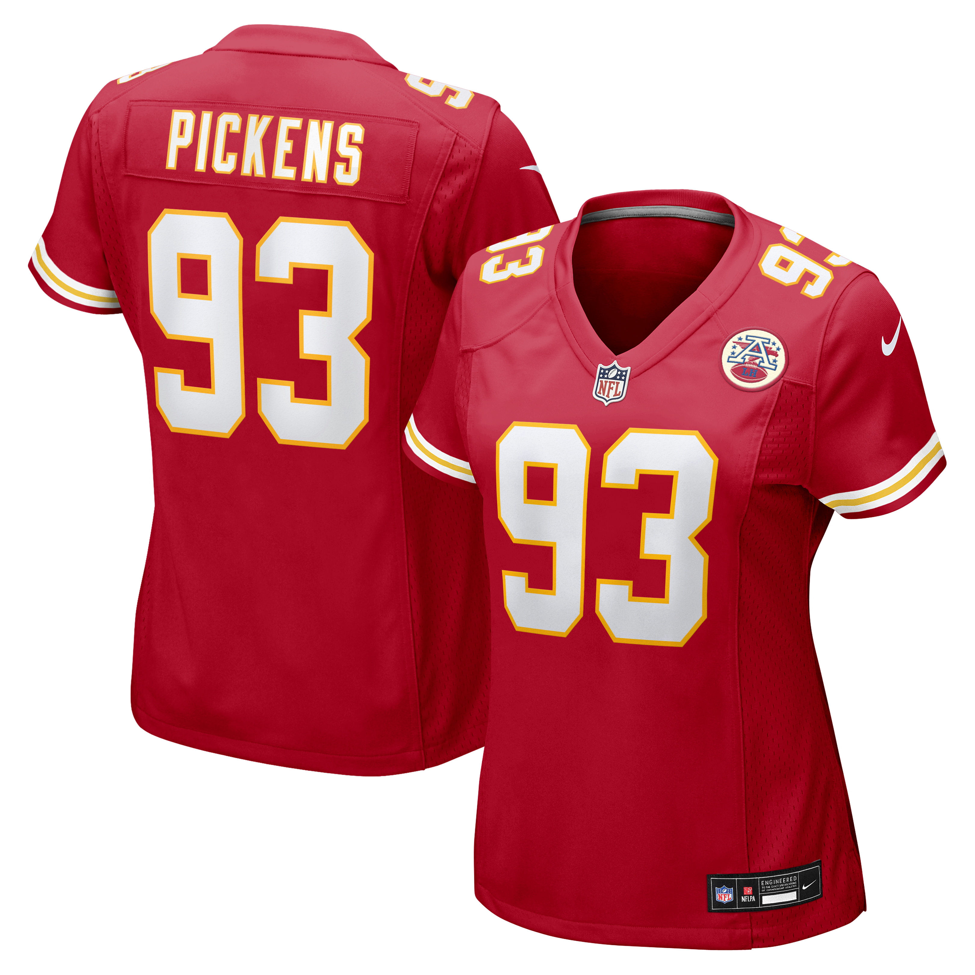 Zacch Pickens Kansas City Chiefs Women's Team Game Jersey - Red
