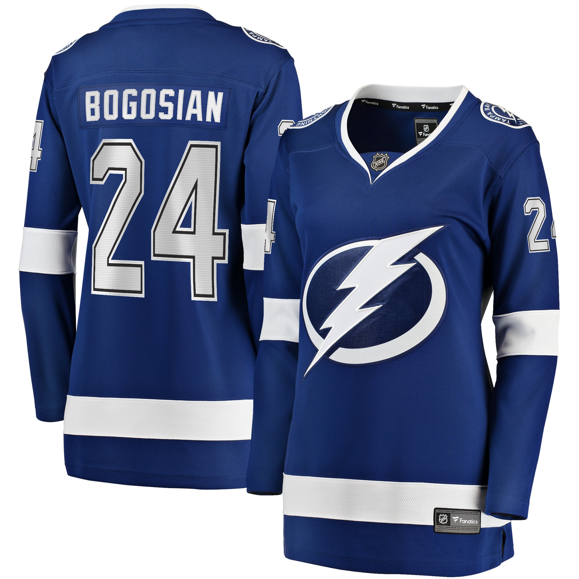 Zach Bogosian Tampa Bay Lightning Fanatics Women's Home Breakaway Player Jersey - Blue