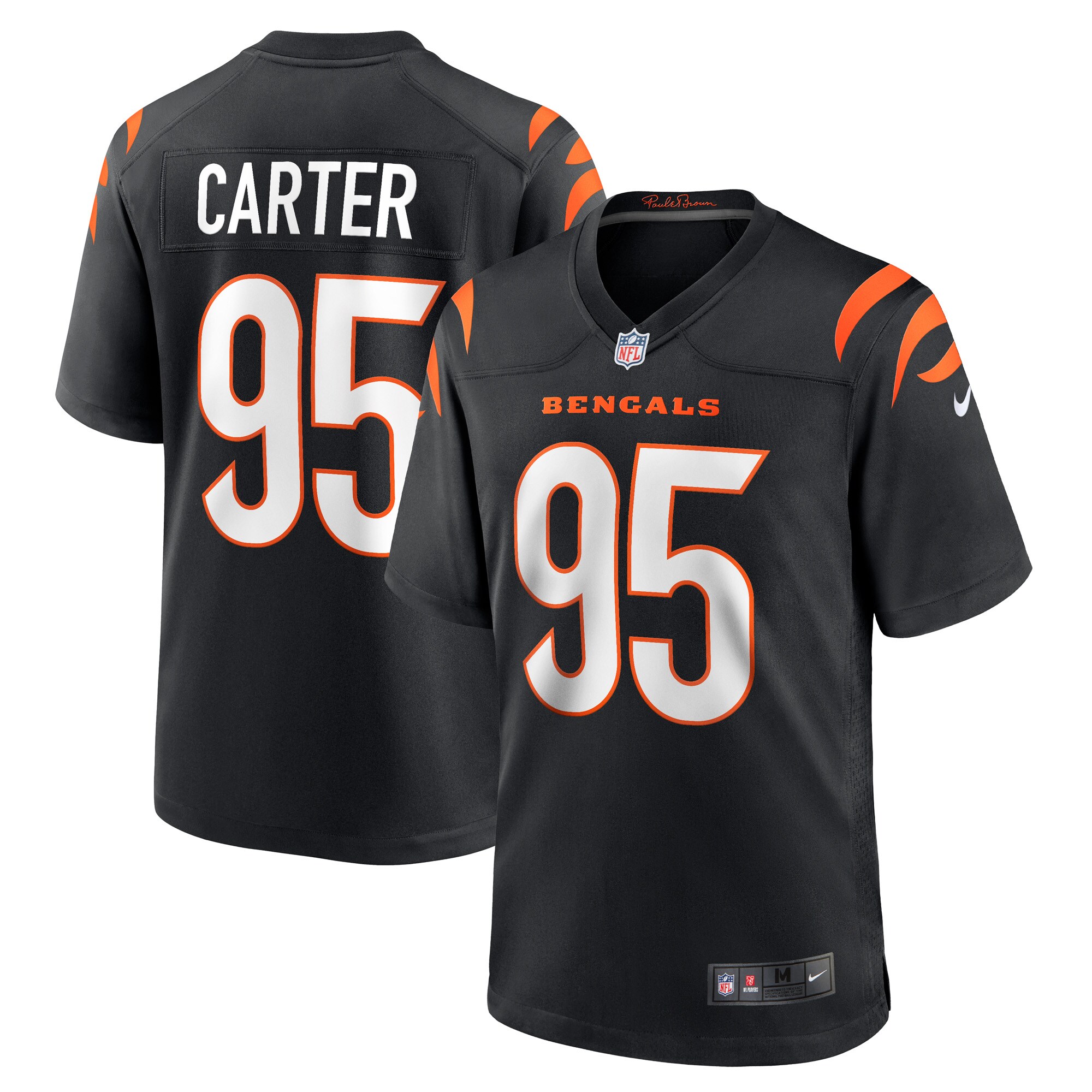 Zach Carter Cincinnati Bengals Nike Game Player Jersey - Black