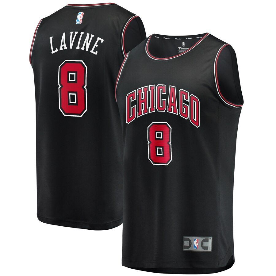 Zach LaVine Chicago Bulls Fanatics Branded Youth Fast Break Player Jersey - Statement Edition - Black