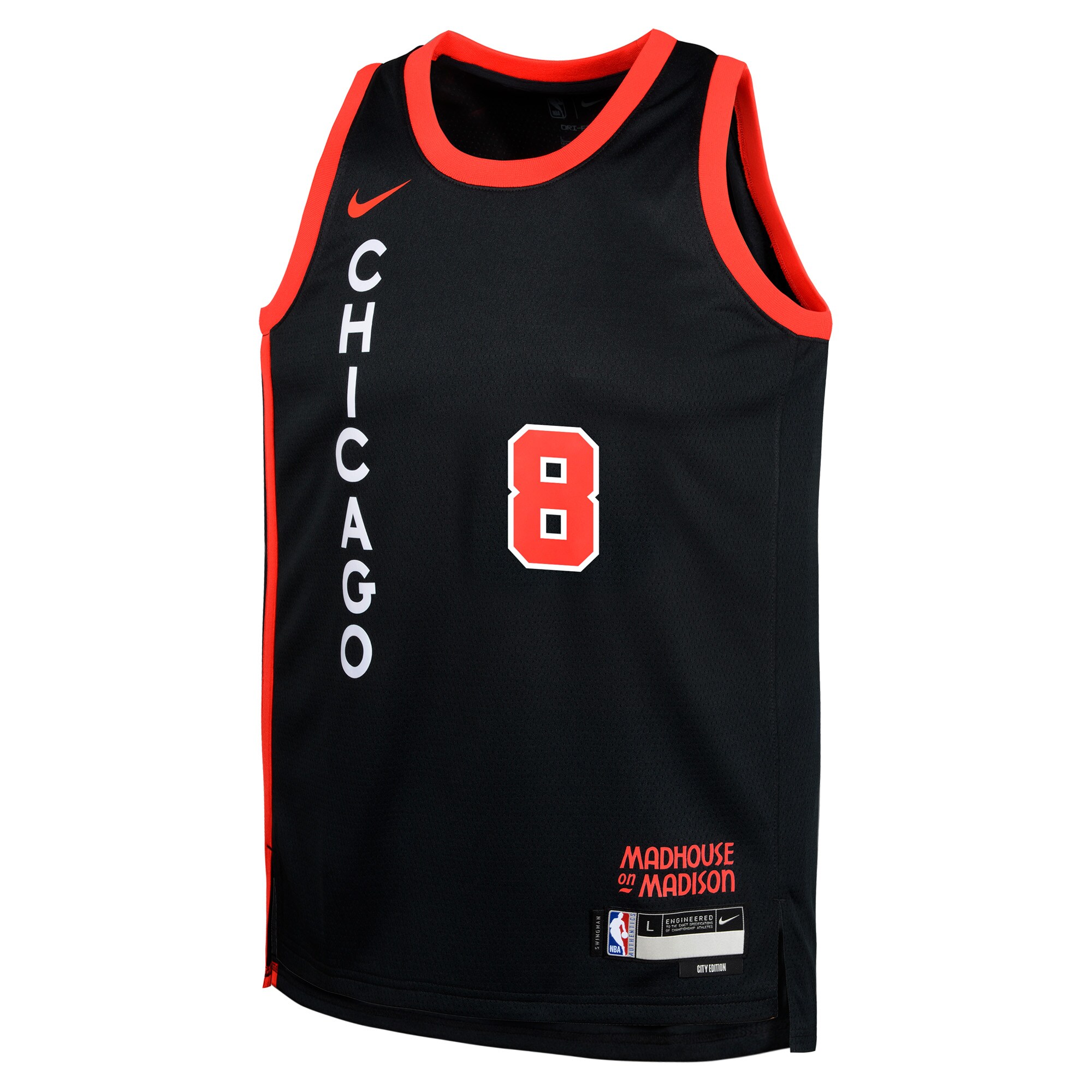 Zach LaVine Chicago Bulls Nike Youth  Swingman Replica Jersey - City Edition - Black