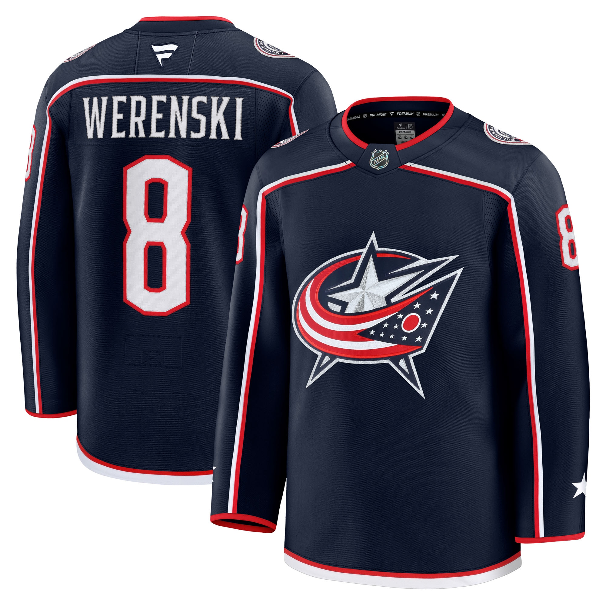 Zach Werenski Columbus Blue Jackets Fanatics Home Premium Jersey - Navy