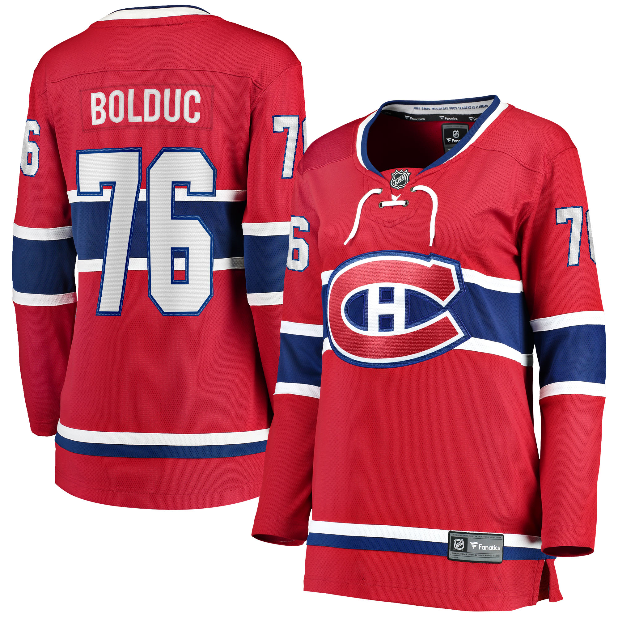 Zack Bolduc Montreal Canadiens Fanatics Women's Home Breakaway Jersey - Red