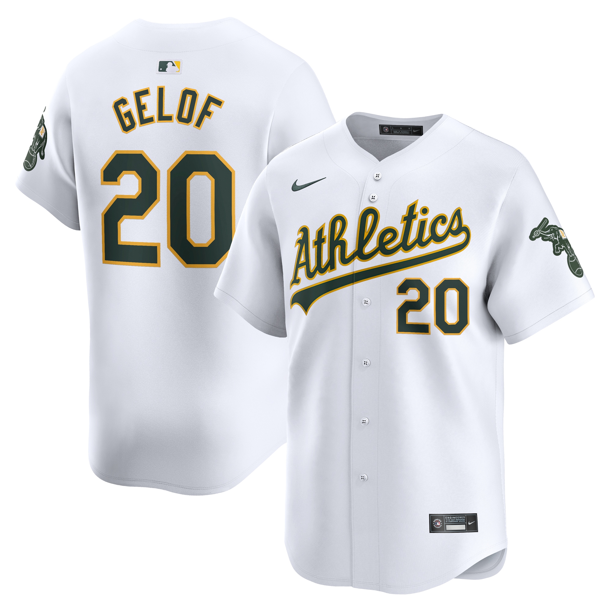 Zack Gelof Athletics Home Limited Player Jersey - White
