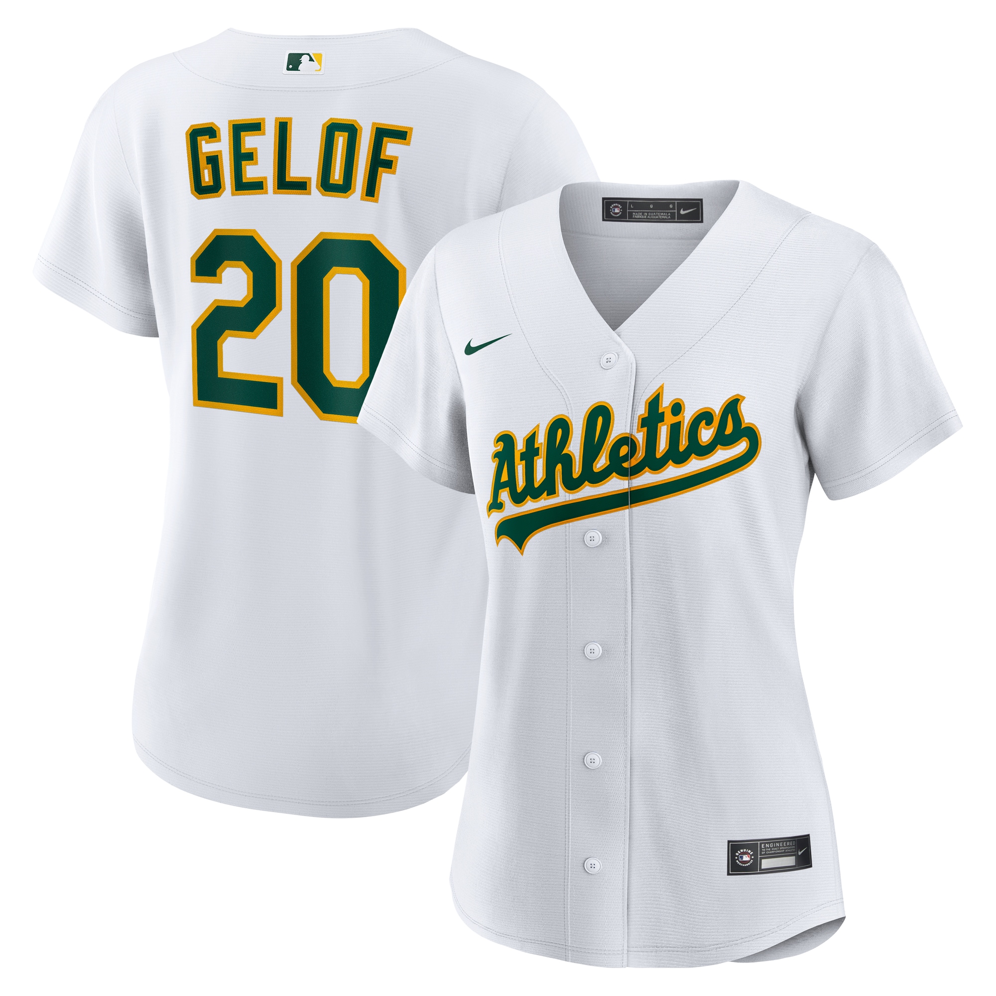 Zack Gelof Athletics Women's Home Jersey - White