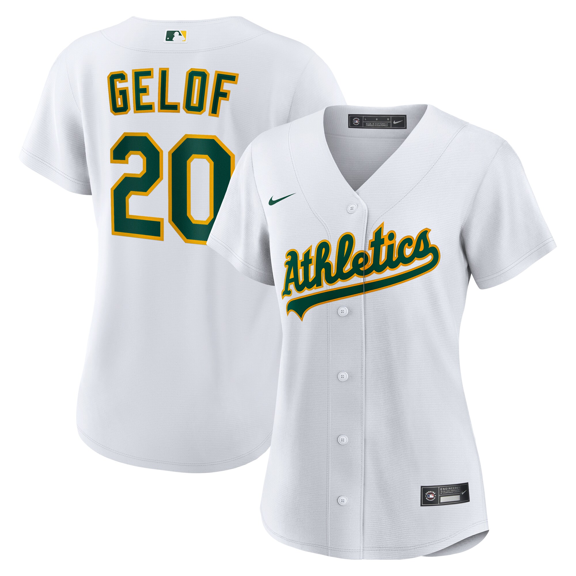 Zack Gelof Athletics Women's Home Player Jersey - White