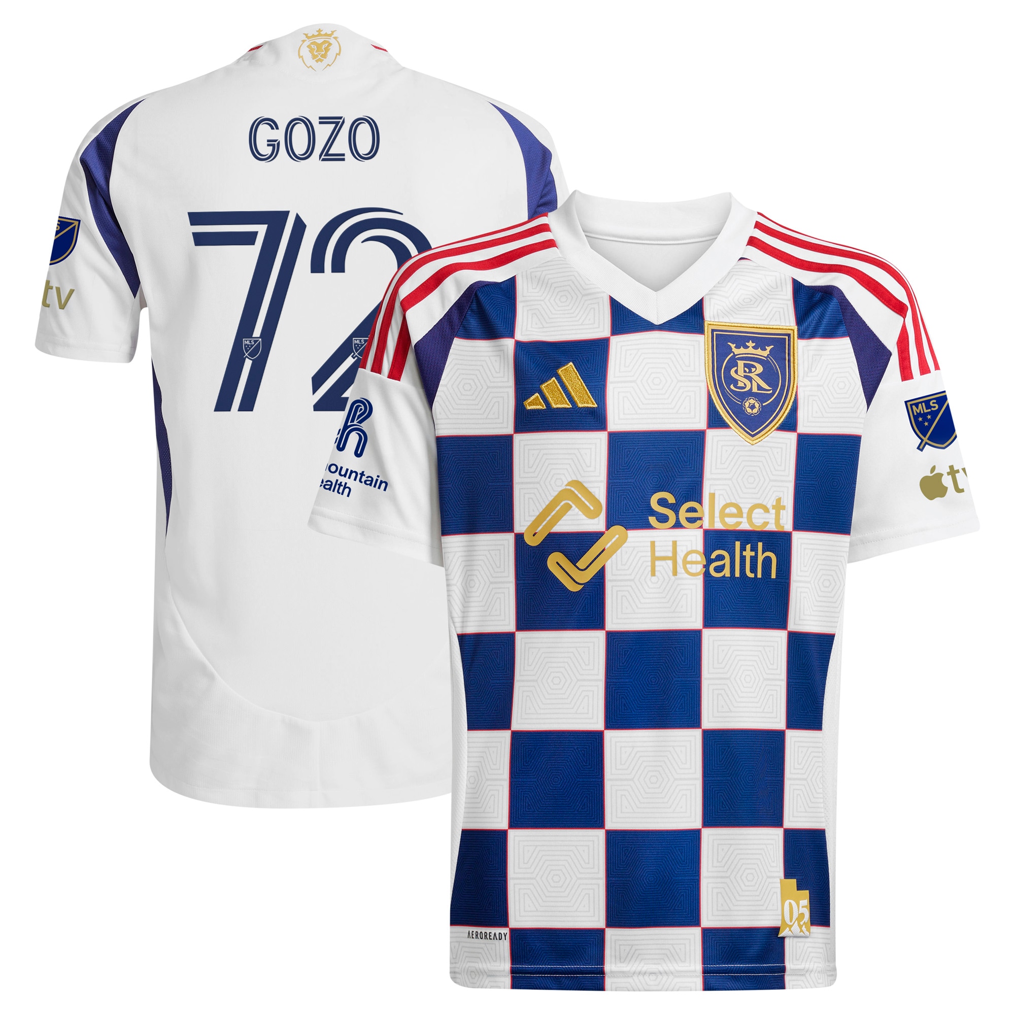 Zavier Gozo Real Salt Lake 2025 Grid City On-Field Jersey - White