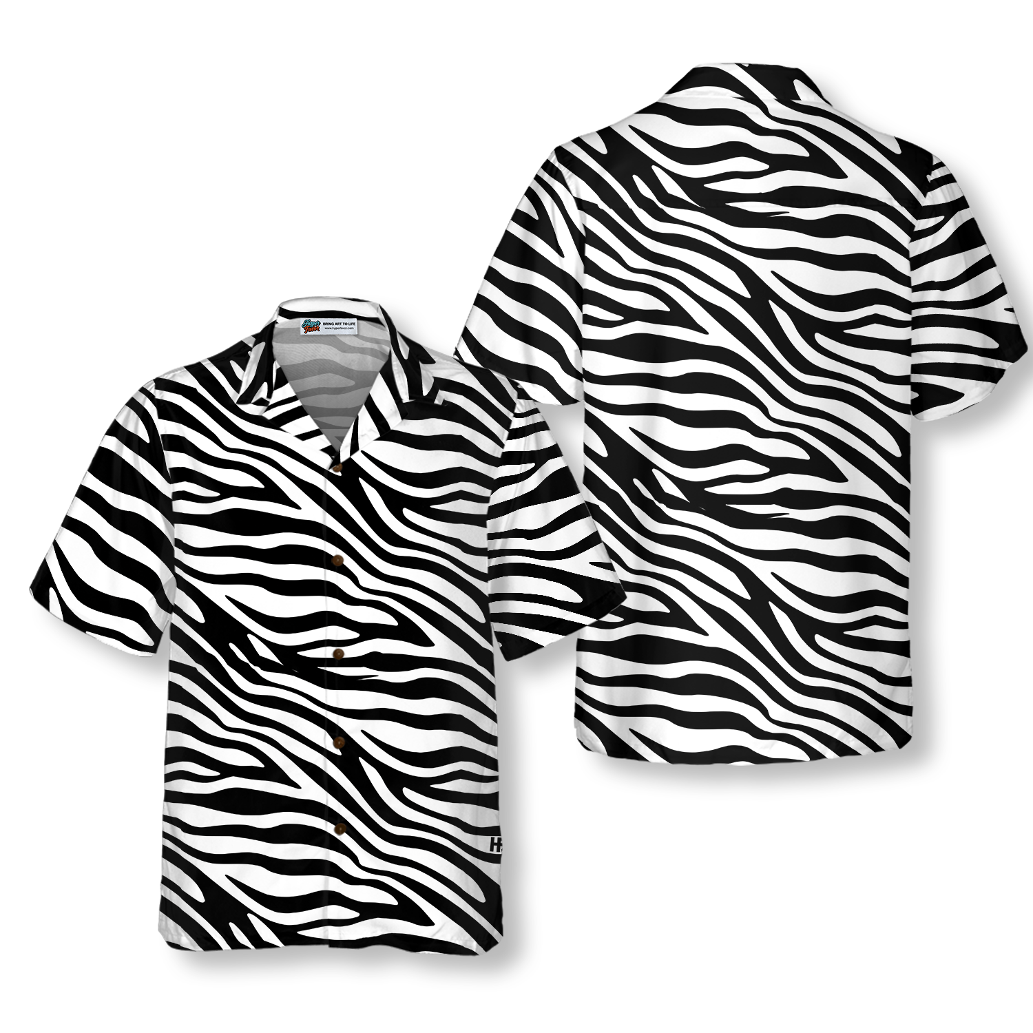 Zebra Pattern Hawaiian Shirt