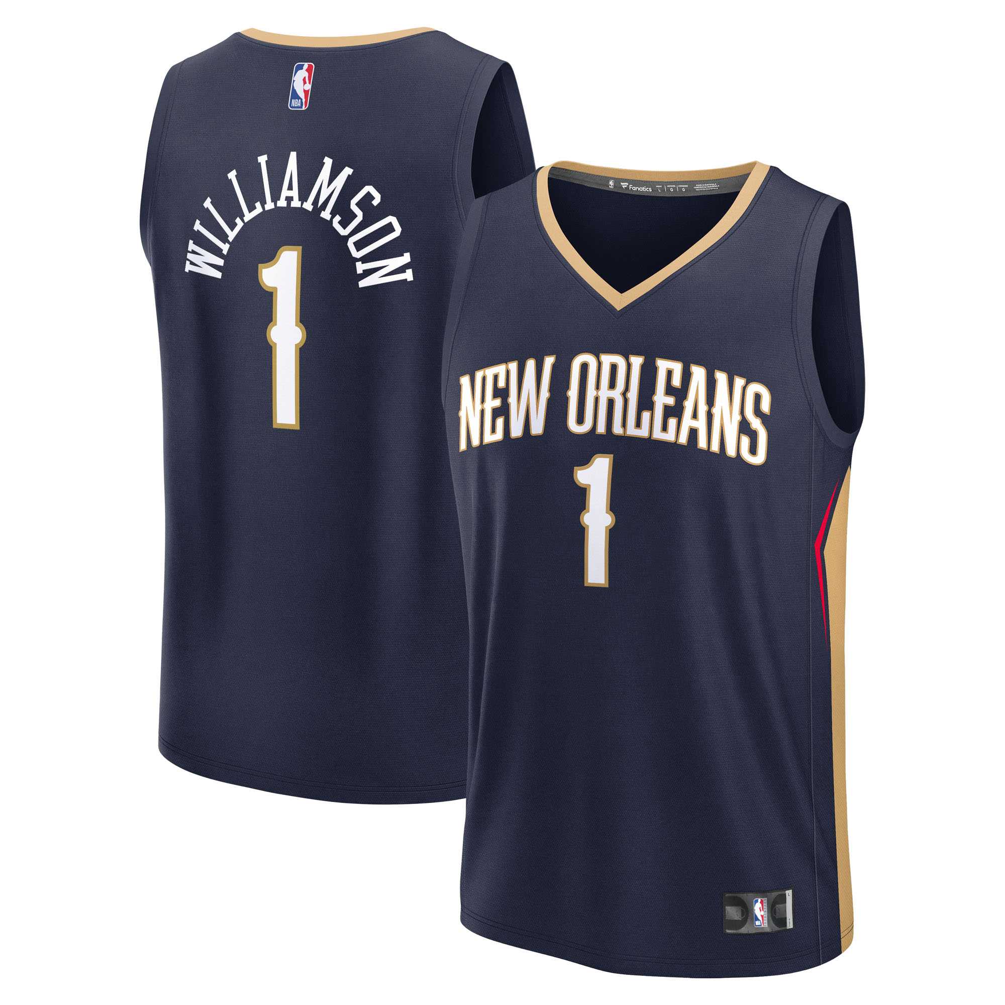Zion Williamson New Orleans Pelicans Fanatics Fast Break Player Jersey - Icon Edition - Navy