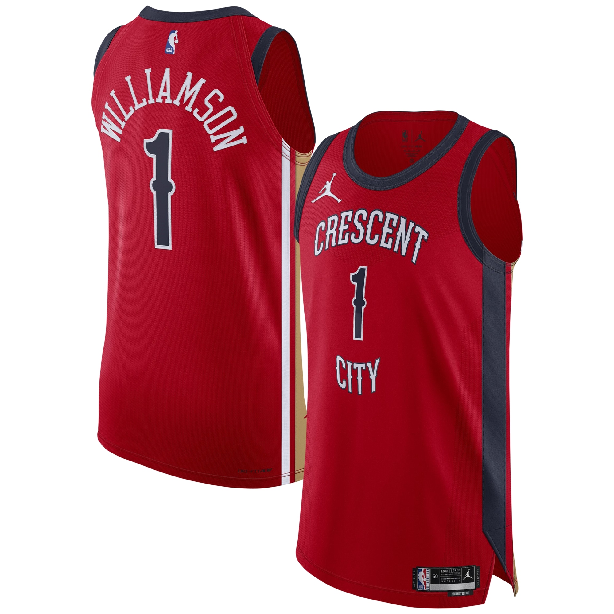 Zion Williamson New Orleans Pelicans Jordan Brand Jersey - Statement Edition - Red
