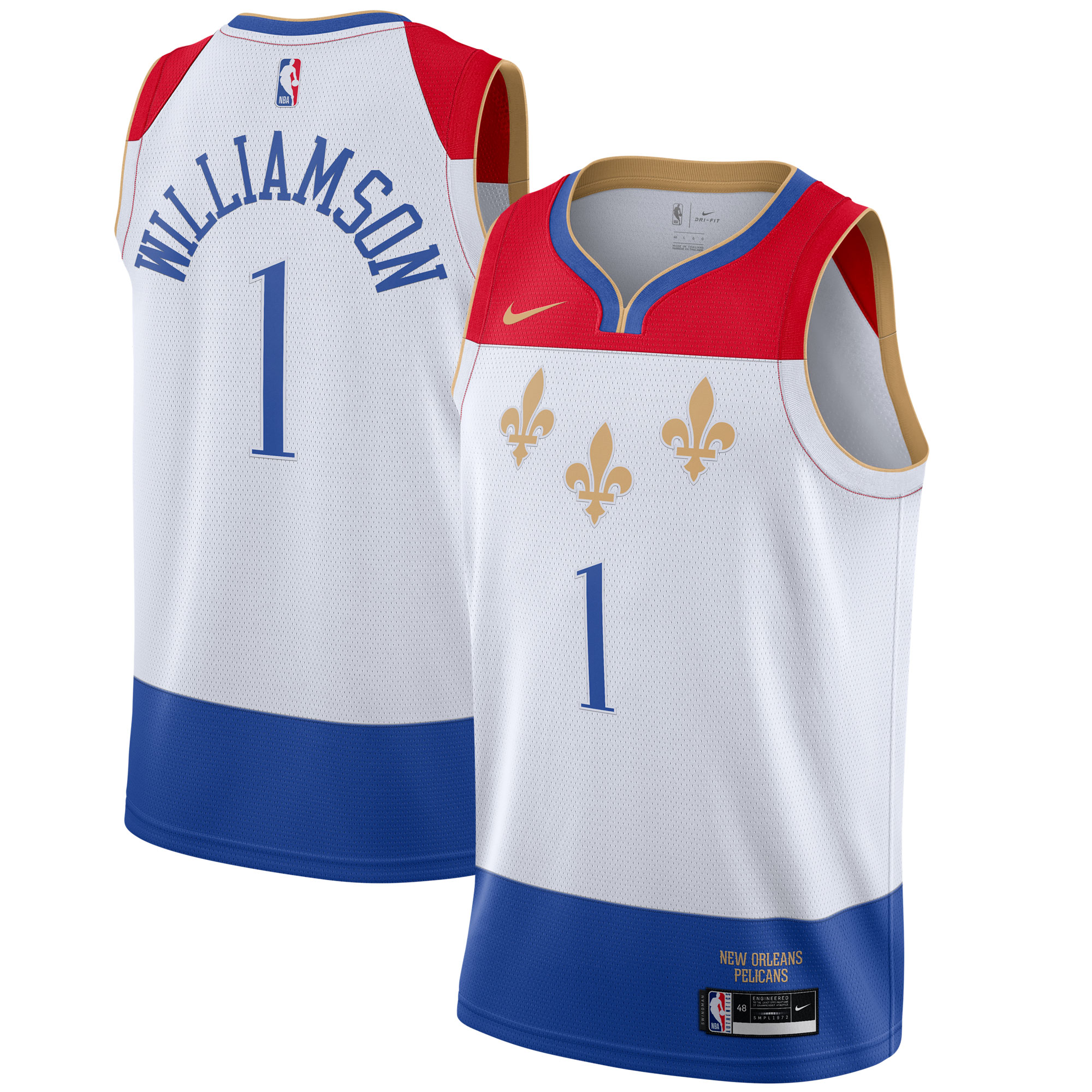 Zion Williamson New Orleans Pelicans Nike Youth 2020/21 Swingman Jersey White - City Edition