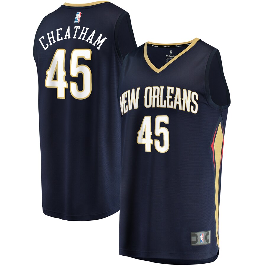 Zylan Cheatham New Orleans Pelicans Fanatics Branded Youth Fast Break Player Jersey - Icon Edition - Navy
